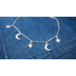 Tobillera luna y estrella